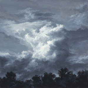 Impending, 6" x 6", oil on paper | Sold                                            
